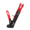 Motorbike Side Support Stand RED Stainless Steel Adjustable Kickstand