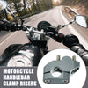 Motorcycle 2 x Handlebar Bracket Clamps Risers 7/8" 22mm Titanium Tone