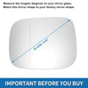 Volvo XC70 XC90 Heated Left Mirror Glass (2007-2014)