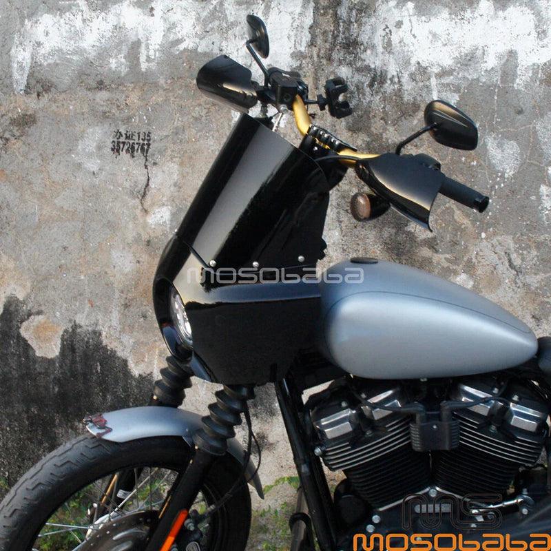 Harley Seventy Two XL1200V Iron 883 XL883N 11'' Black Windshield Kit (2012-2016)