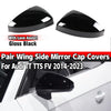 Audi TT TTS Gloss Black Side Wing Mirror Caps w Lane Assist (2014–2023)