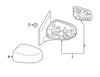 Mitsubishi Mirage A13A Sedan LH Red Mirror Cover (2013-2020)