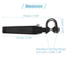 Motorcycle 1 Pair Foot Pegs 360 Rotate Aluminum Alloy Black 25mm 32mm