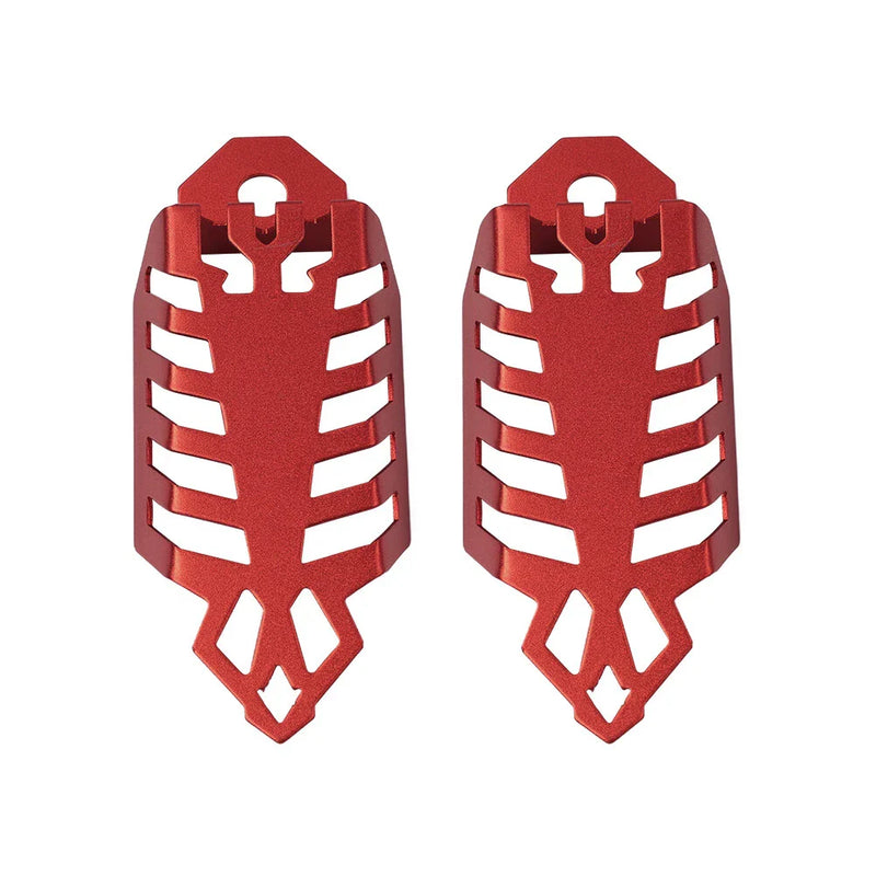 Motorcycle ATV Red Universal Fork Dust Shock Absorber Spring Covers
