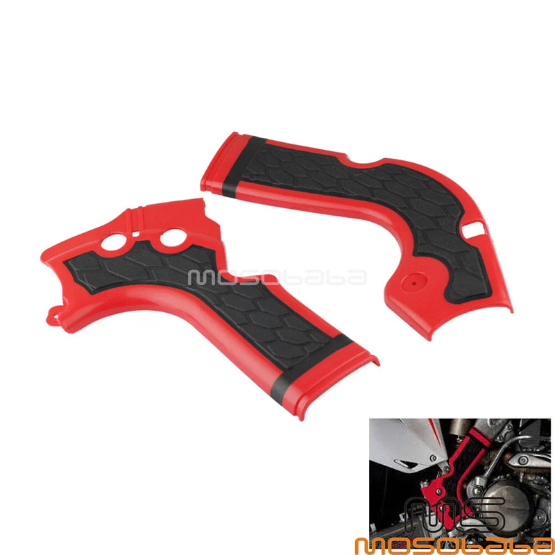 Honda CRF250R CRF450R (2013-2016) Red Pair X-Grip Frame Guards Protectors