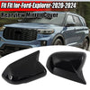 Ford Explorer Glossy Black Rearview Wing Mirror Cover Caps (2020-2024)