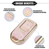 Honda Accord CRV Porcelain Soft TPU Pink Key Fob Cover 5 Button
