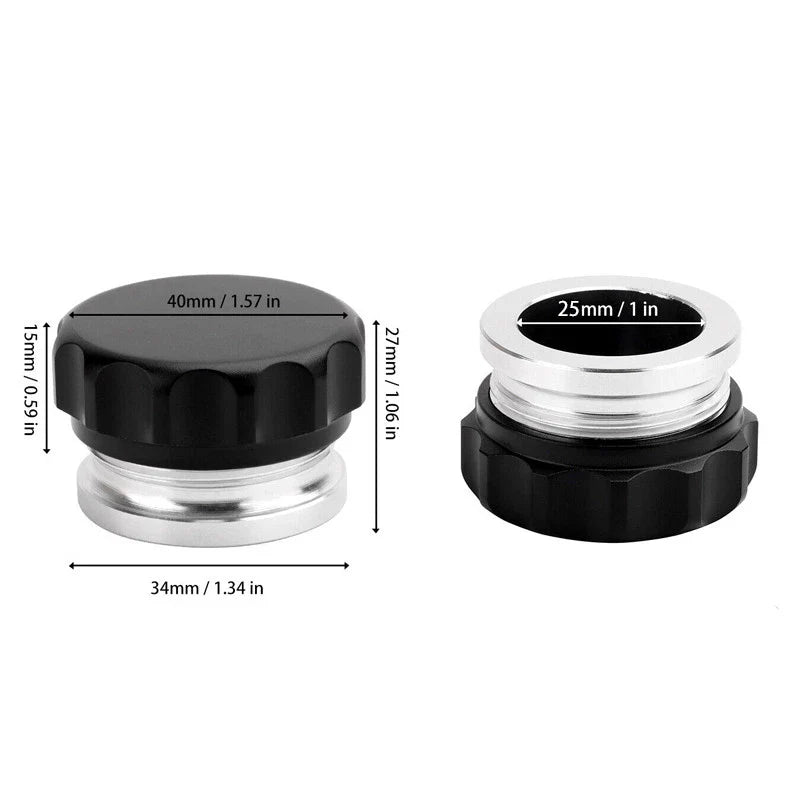 Car Fuel Water Tank Aluminum Alloy Weld-On Filler Neck & Cap (N/A)