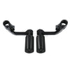 Harley 1 1/4" 32mm Black Angled Highway Foot Peg Mount