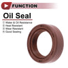 Car Oil Seal 2 x 22x32x10mm FKM Brown Seal Ring