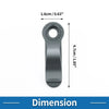 Motorcycle Handlebar Hook / 1 x / Titanium Tone Helmet CNC Hanging Hook