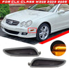 Mercedes CLK-Class Smoked Lens LED Bumper Side Marker Light (2003–2009)