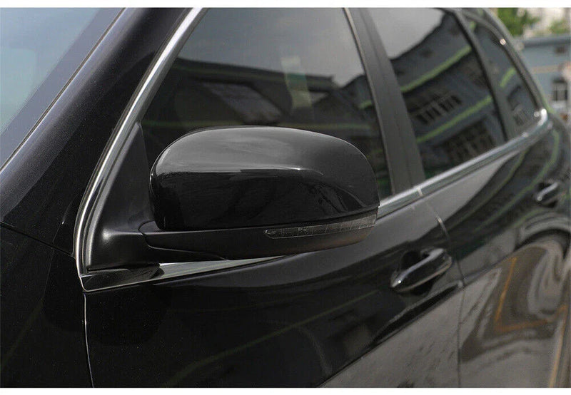Jeep Compass, Cherokee Gloss Black Rearview Mirror Caps (2017-2023)