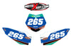 KTM 50 Custom Number Plate Stickers STRIKE Style Decal (2009-2015)