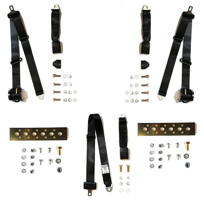 1985-87 Toyota Corolla AE EE80 Series Hatchback Rear Seat Belt Set