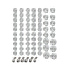 Harley Touring Road Street Glide 66X Chrome Engine Bolt Topper Caps (2009-2023)