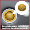 Land Rover Gold Tone Start Stop Button Cover