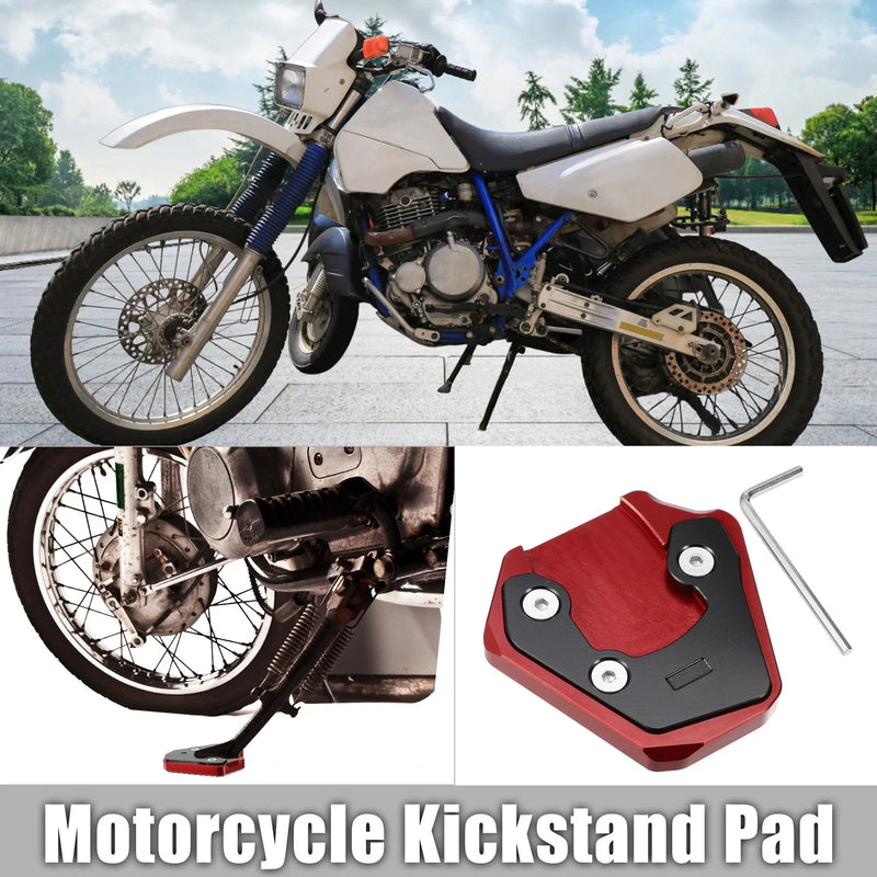 Suzuki gsxs 750 Black Red 1 Set Kickstand Plate Pad (2017–2022)