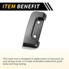 Jeep Wrangler JL JLU (2018-2024) Black Rear Door Latch Lock Cover Trim