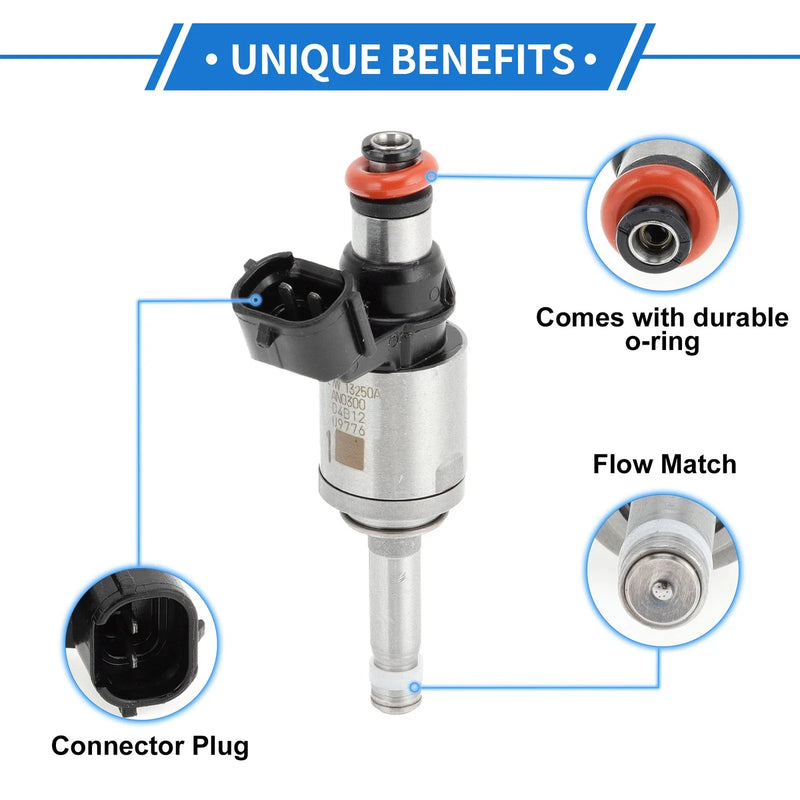 Mazda CX-5 2.0 (2011-2017) 1 Pc Silver Black Fuel Injector