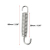 Set 39mm Motorcycle Exhaust Pipe Spring with 4 U Shape Hook Silver Tone