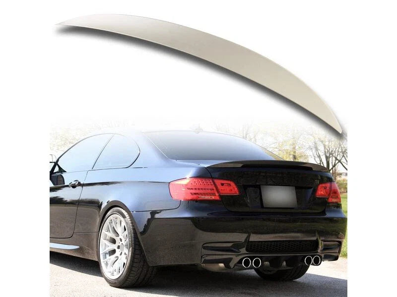 BMW E92 Gloss Black High Kick P Style ABS Boot Spoiler (2007-2013)