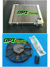 Chevrolet Corvette 3ROWS Aluminum Radiator + Fan (1961-1962)