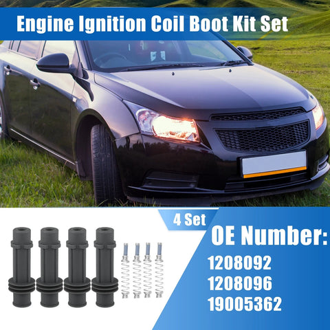 Chevrolet 4 x Engine Ignition Coil Boot Kit