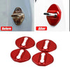 Toyota Corolla 4X Red Door Lock Cover Trim Decor (2014–2023)