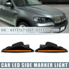BMW X3 Black Lens 1 Pair LED Side Marker Amber Light (2011 - 2014)