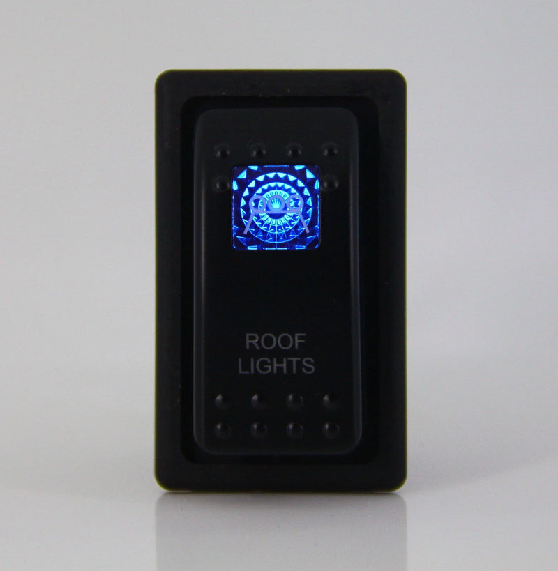 Dual LED Backlit Rocker Switch Roof Lights