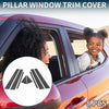 Toyota Prius 8 x Door Pillar Window Trim Black (2010–2015)