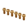 Bike Motorcycle 6pcs M6x25mm Titanium Torx Head Flange Bolts