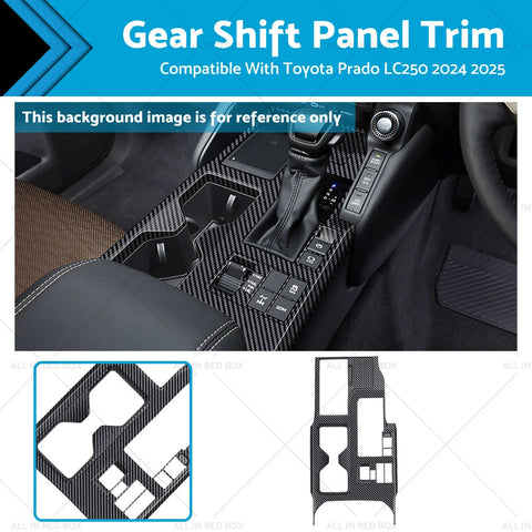 Toyota Prado LC250 Gear Shift Panel Trim ABS Carbon Fiber (2024-ON)