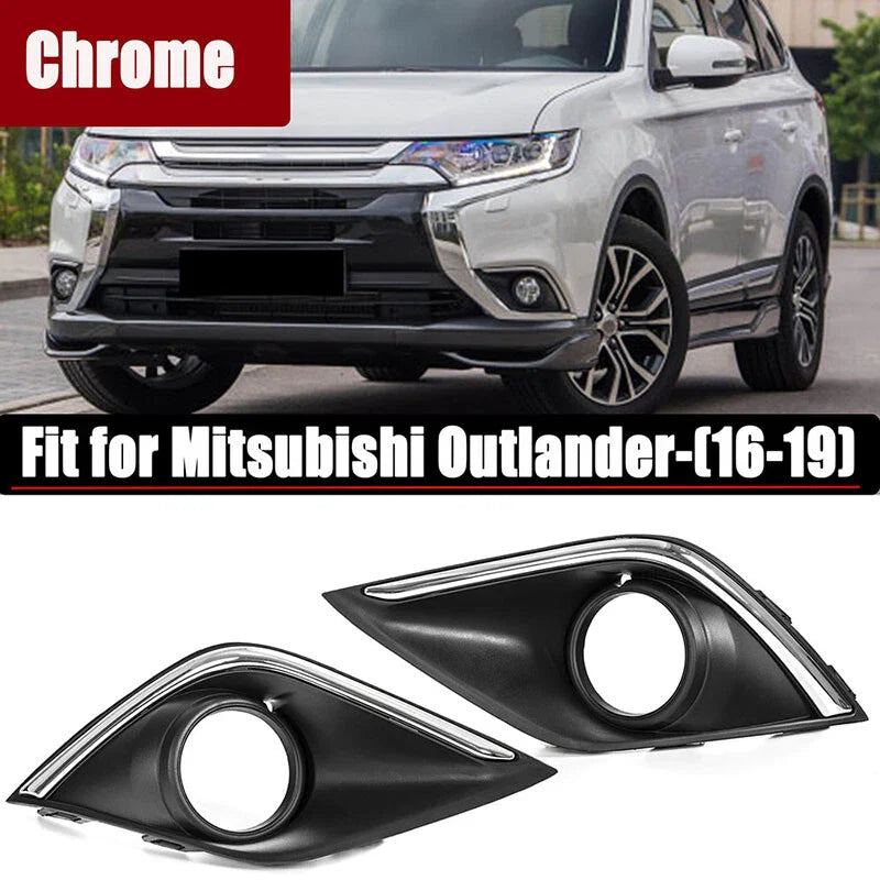 Mitsubishi Outlander Front Bumper Fog Lamp Light Cover (2016-2019)