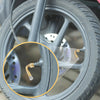 Car Motorcycle 3 x 45 Degree Tyre Valve Stem Extension Extender Gold Tone