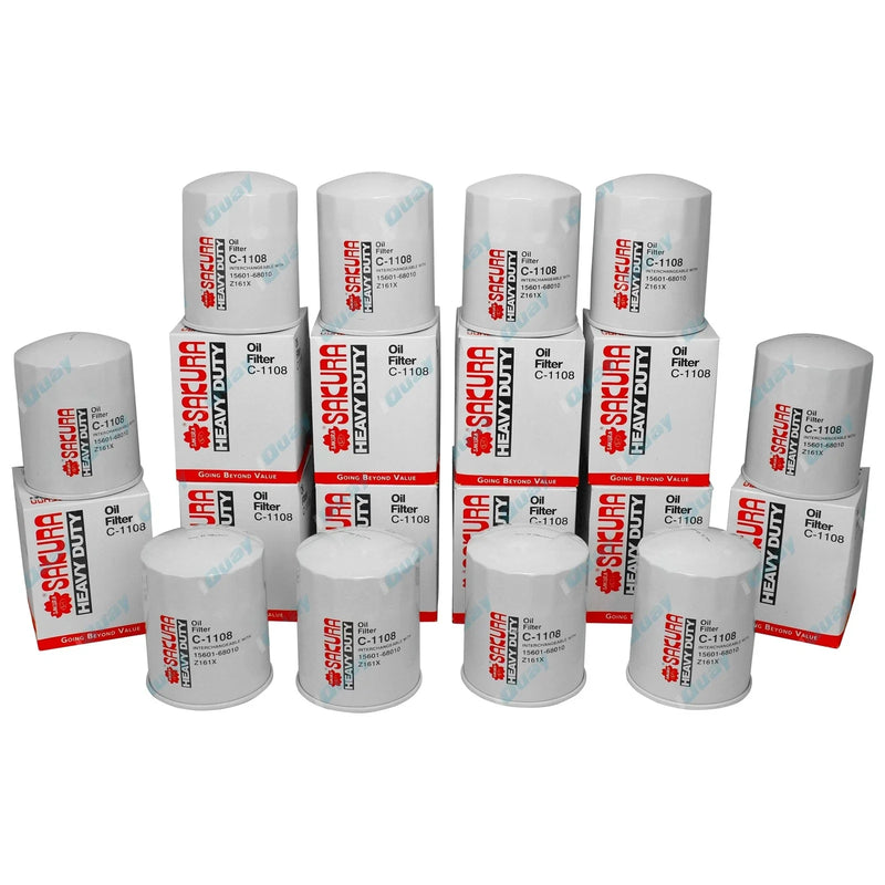 Toyota Dyna HU40 HU50 6cyl 2H 4.0L 82~84 10 Pack Diesel Oil Filter