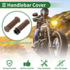 Grips / 7/8" 22mm / Motorcycle Hand Grips Cover Kit Brown Thread Pattern