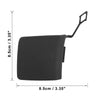 BMW X1 Black Rear Bumper Tow Hook Cover Cap (2016-2022)