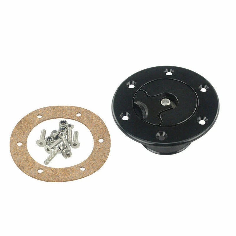 Universal Billet Fuel Filler Neck Pop-Up Gas Cap (Fits Most Vehicles)