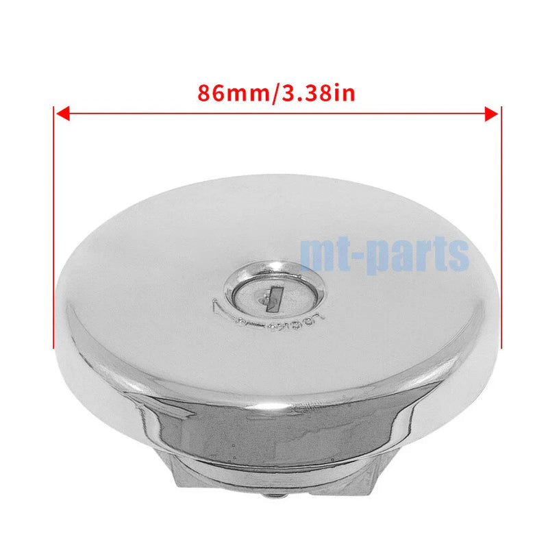 Kawasaki VN1500 Vulcan 1500 Classic Fuel Gas Tank Cap Cover Keys (2001-2008)