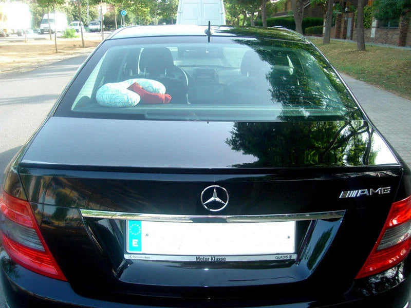 Benz W204 C300 C250 (2008-2015) Obsidian Black Boot Lip Spoiler