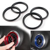 Audi A3 S3 Black 4x Car Air Vent Cover Rings (2012-2019)