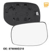 Toyota Yaris Left Side Rear View Mirror Glass Black with Backing Plate 159g