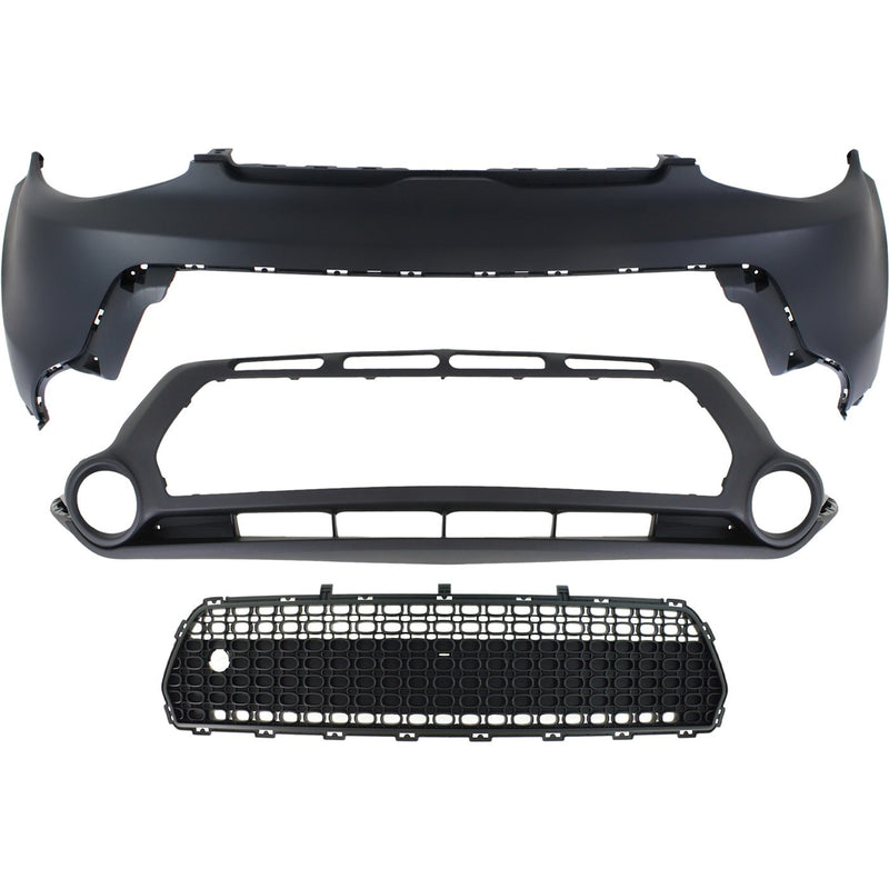 Bumper Cover Kit For 2014-2016 Kia Soul 3 Pcs Fascia