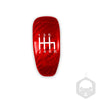 Nissan 370Z Carbon Fiber Red Gear Shift Knob Cover (2009-2018)