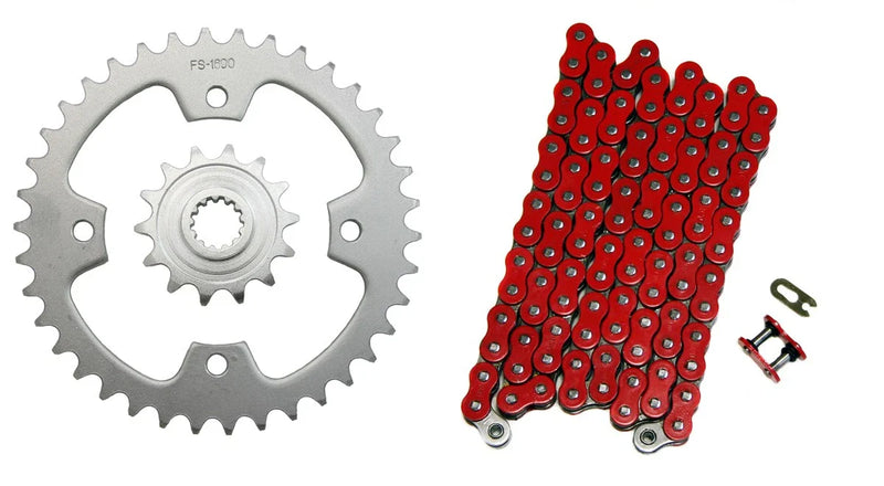 Kawasaki KFX450R 2x Drive Chain 520x94 & Sprockets 14/38 (2008–2014)
