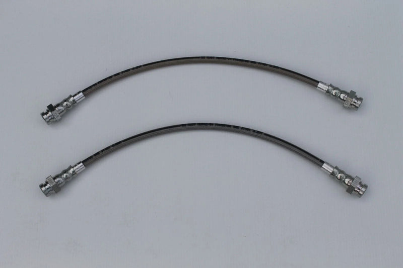 Mazda 1500 (1966-1971) Disc Front Braided Front Brake Hose Set (2)
