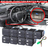 Toyota Current Model 1x Black Dual Dashboard Square Switch Button w Harness