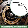 Motorcycle 30cm Braided Hydraulic Brake Line Oil Hose